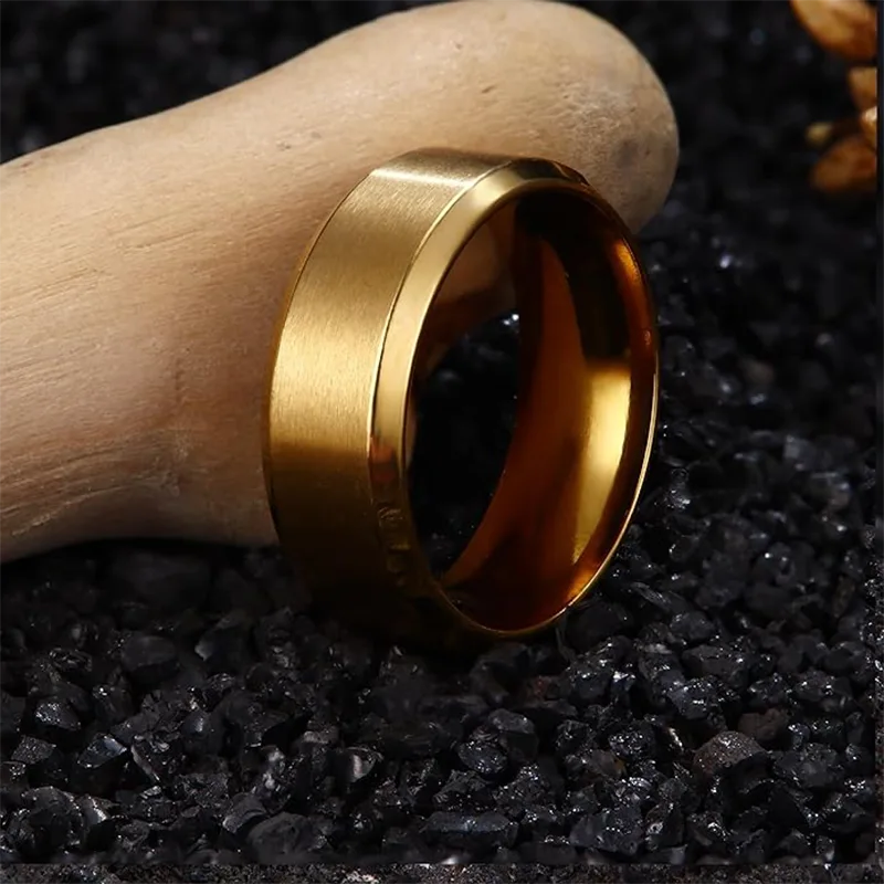 Anello da uomo in acciaio inossidabile