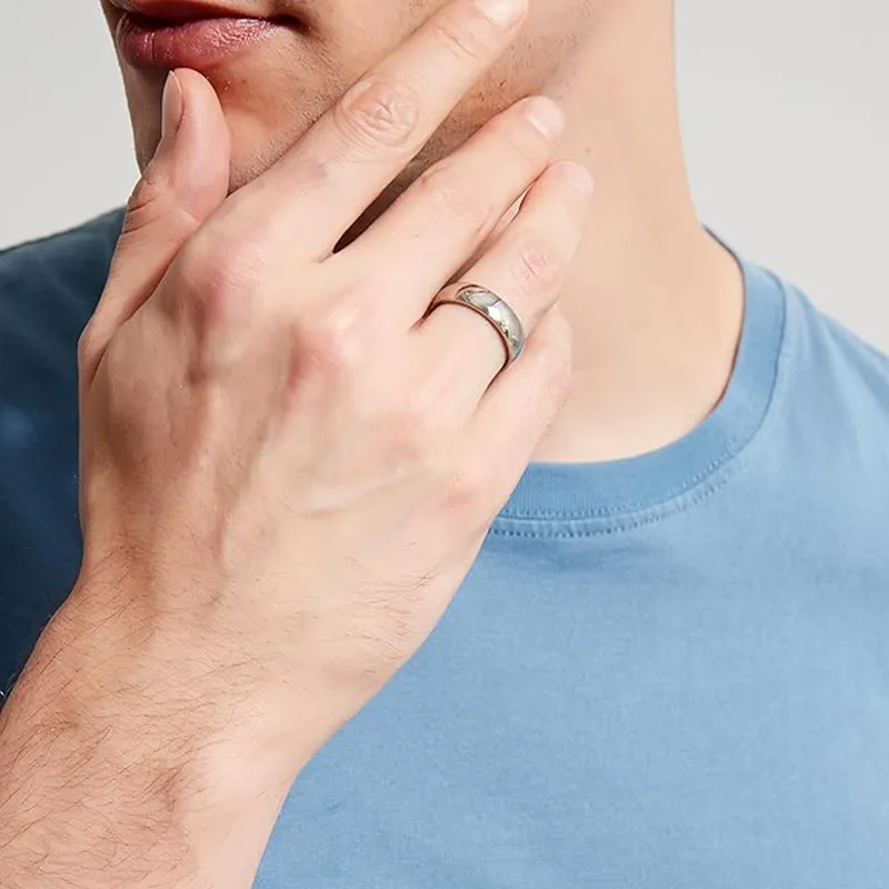Anello da uomo in titanio